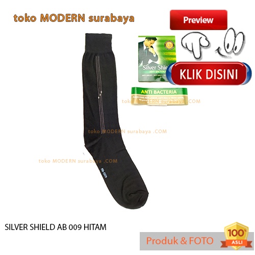 Kaos kaki kantor panjang anti bakteri SILVER SHIELD AB 009
