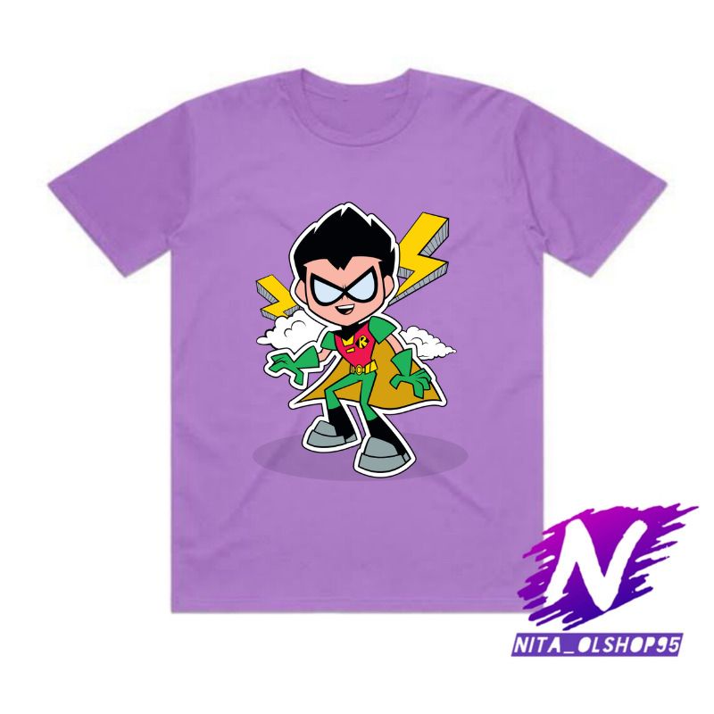 baju anak kaos anak robin teen titans go