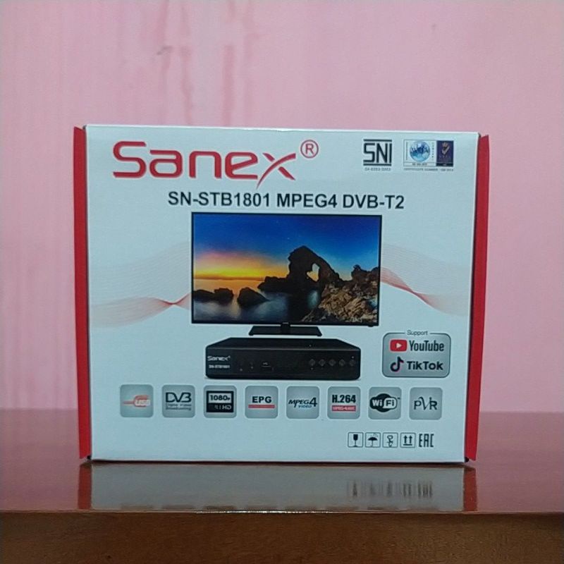 Set top box Sanex DVB-T2 Penerima siaran tv digital