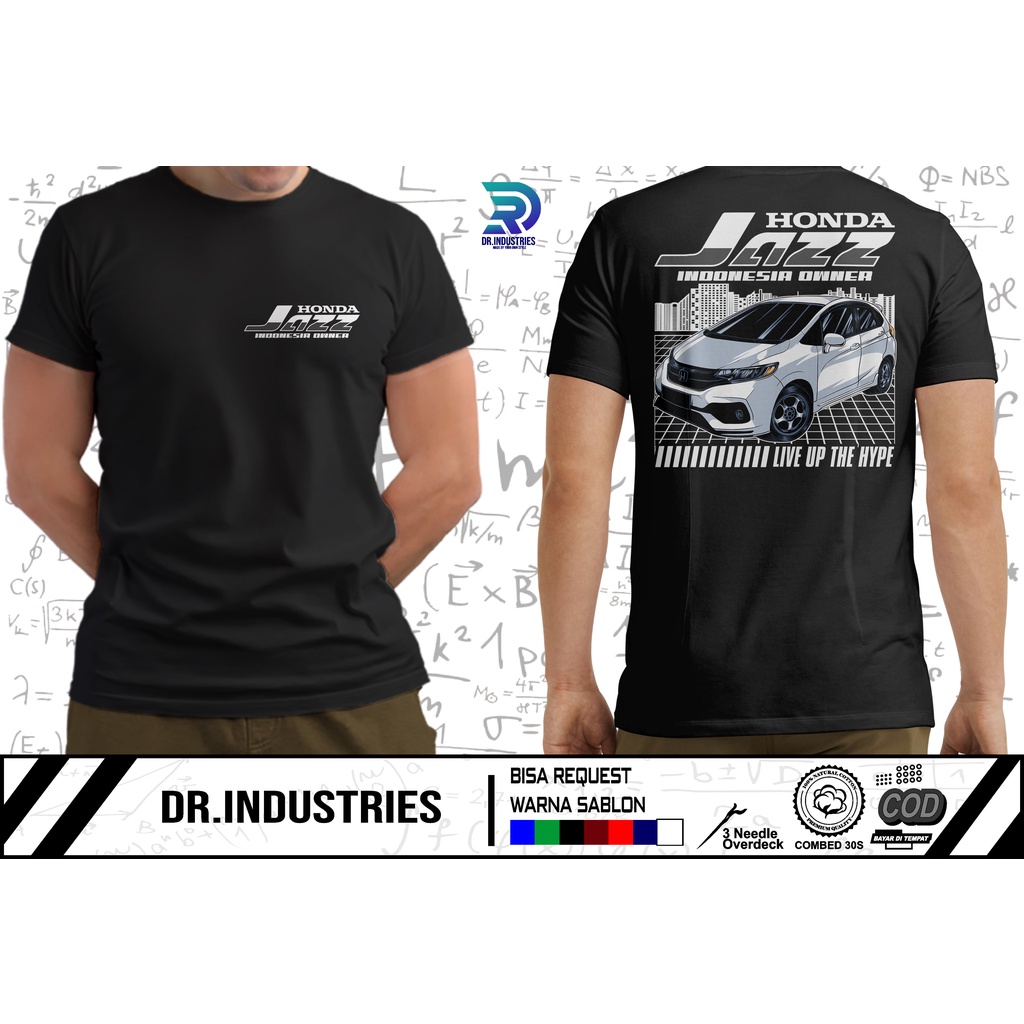 Kaos Honda Jazz GK5 Owners New City Style Modifikasi Indonesia Terbaru 2022 - DR INDUSTRIES