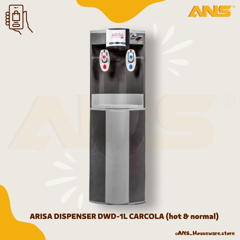 Dispenser ARISA DWD-1L Charcoal Galon Atas