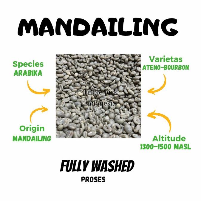 

green bean / biji kopi arabika mandailing - Dryhull