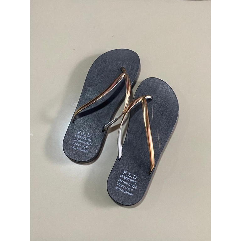 sandal wanita jepit karet import