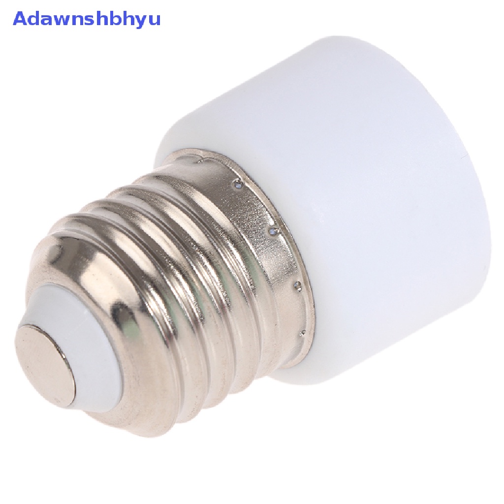 Adhyu 220V E27 ABS Putih Konektor Aksesoris US/EU Plug Screw Bulb Base Adapter ID