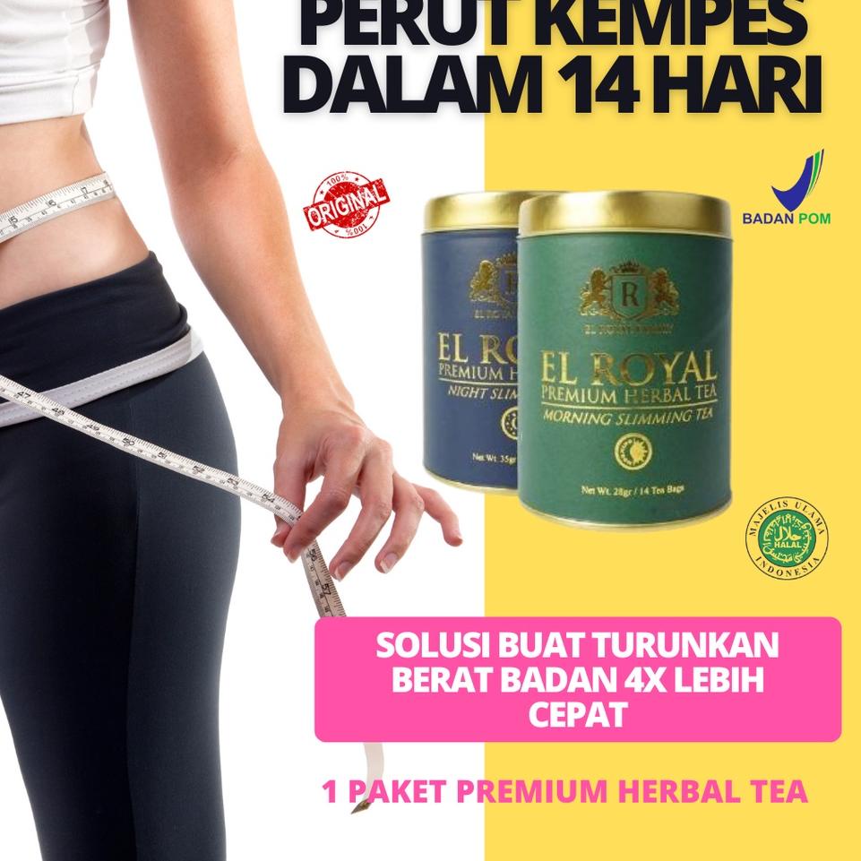 

✨MEGA ⚡ALE✨ El Royal Premium Tea / Teh Pelangsing Siang & Malam (1 paket) - BPOM 100% ORIGINAL