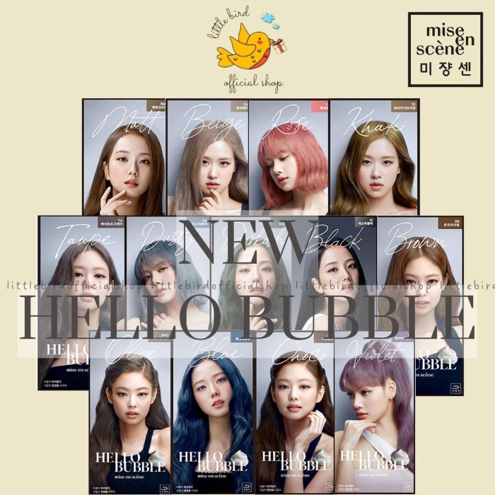 MISE EN SCENE HELLO BUBBLE NEW FORMULA / HELLO BUBBLE HAIR COLOR NEW