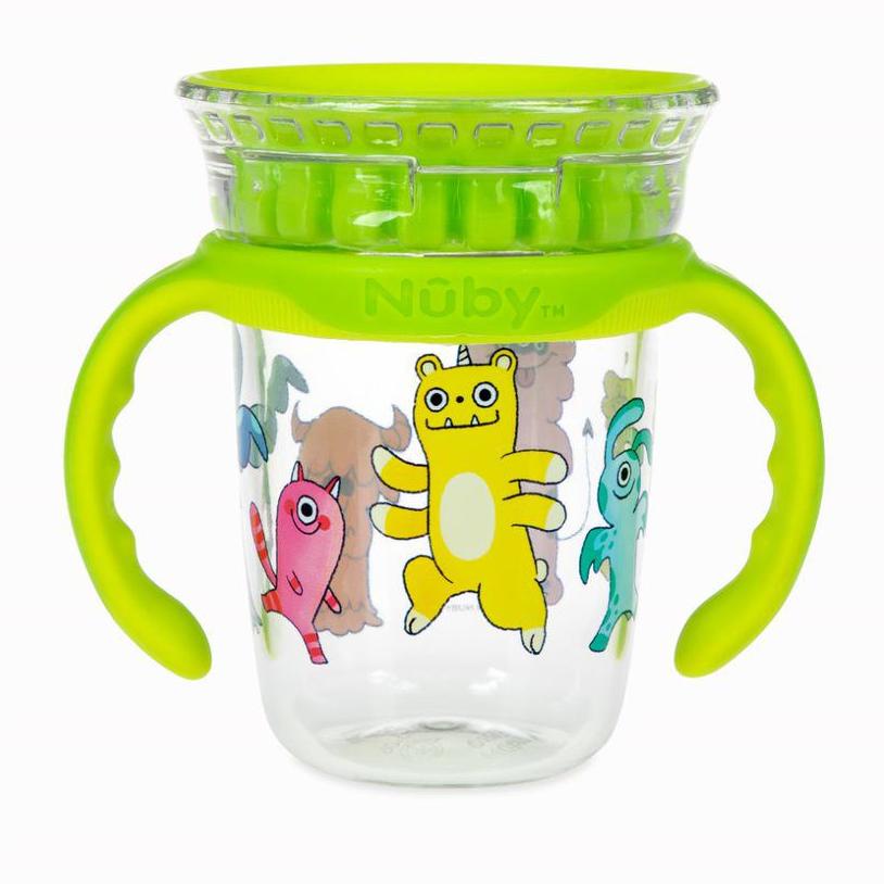 PRODUK- NUBY TRITAN SMART CUP 240ML - GELAS ANAK (MONSTER) .