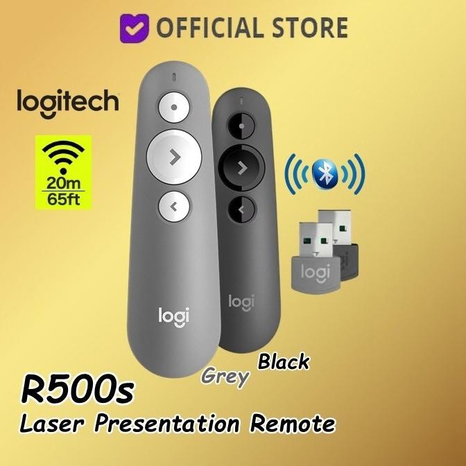 Logitech R500s Laser Presentation Remote Logitech R500 S R 500 pointer - Grey,R500s