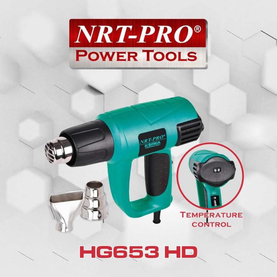 Heat Gun NRT HG 653 HD Mesin Hot Air Gun NRT PRO HG653HD Low Watt