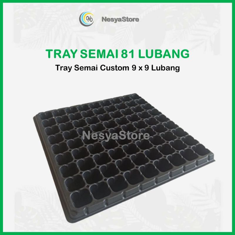 Tray Semai Potray 81 Lubang Custom - Tray Semai 9x9