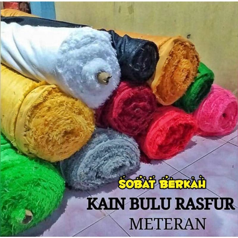 KAIN BULU RASFUR / KAIN BULU BONEKA LEBAR 170 CM X PANJANG 100 CM
