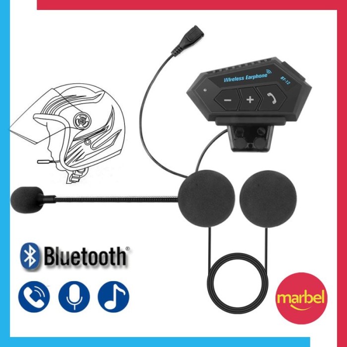 Interkom Helm Motor Headset Bluetooth Touring Wireless