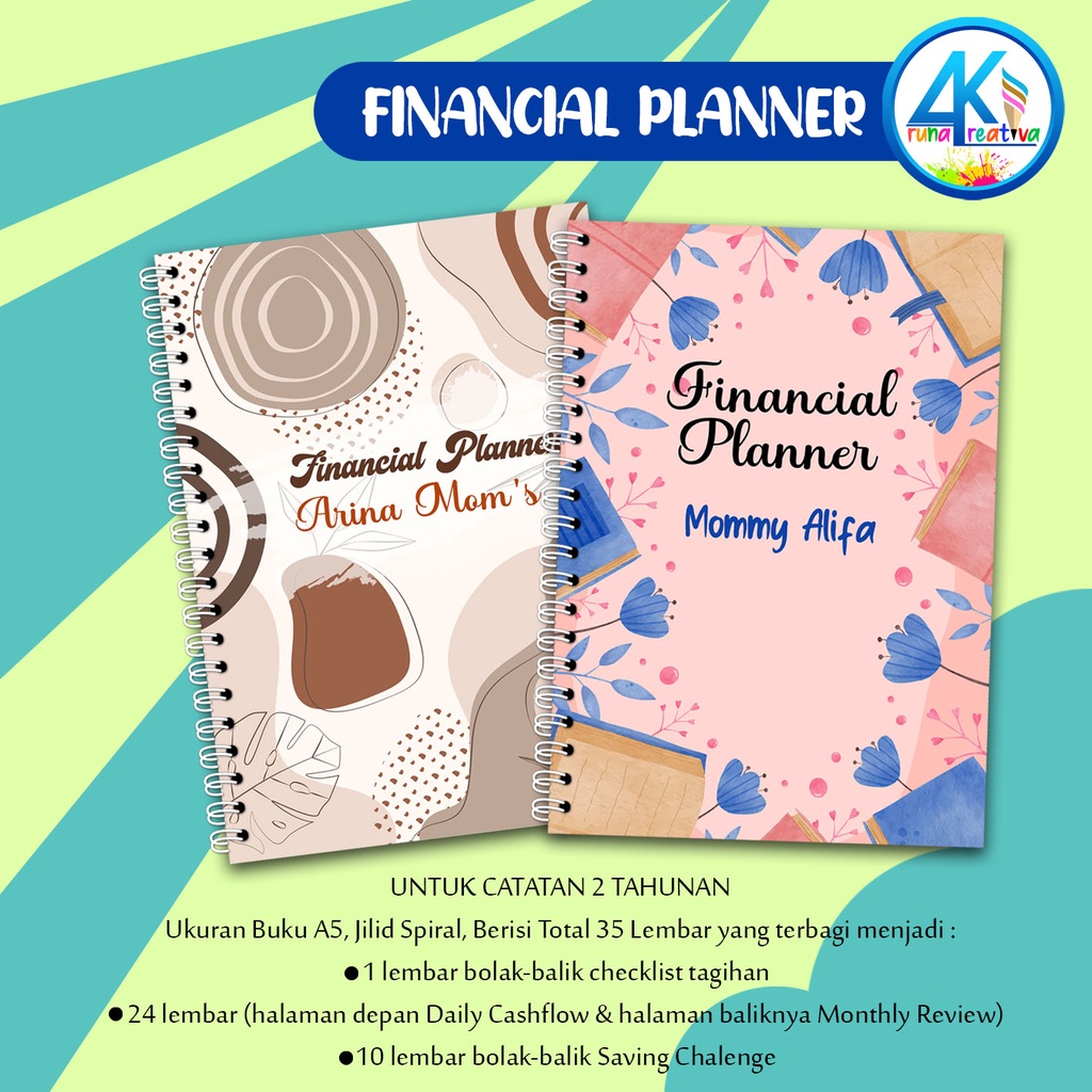 

Arunakreativa 029-030 Financial Planner Custom untuk 2 Tahunan