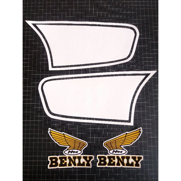 striping tangki honda s110 benly polet honda s110 benly
