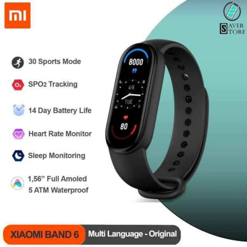 XIAOMI MI BAND 6 / 7 / 8 SMARTBAND 8/ 6 / 7 RESMI