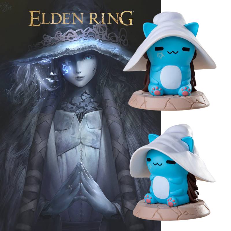 【Ready Stock】Elden Ring Ranni Cat Figure Q Version Bugcat Capoo Statue Collectible Model