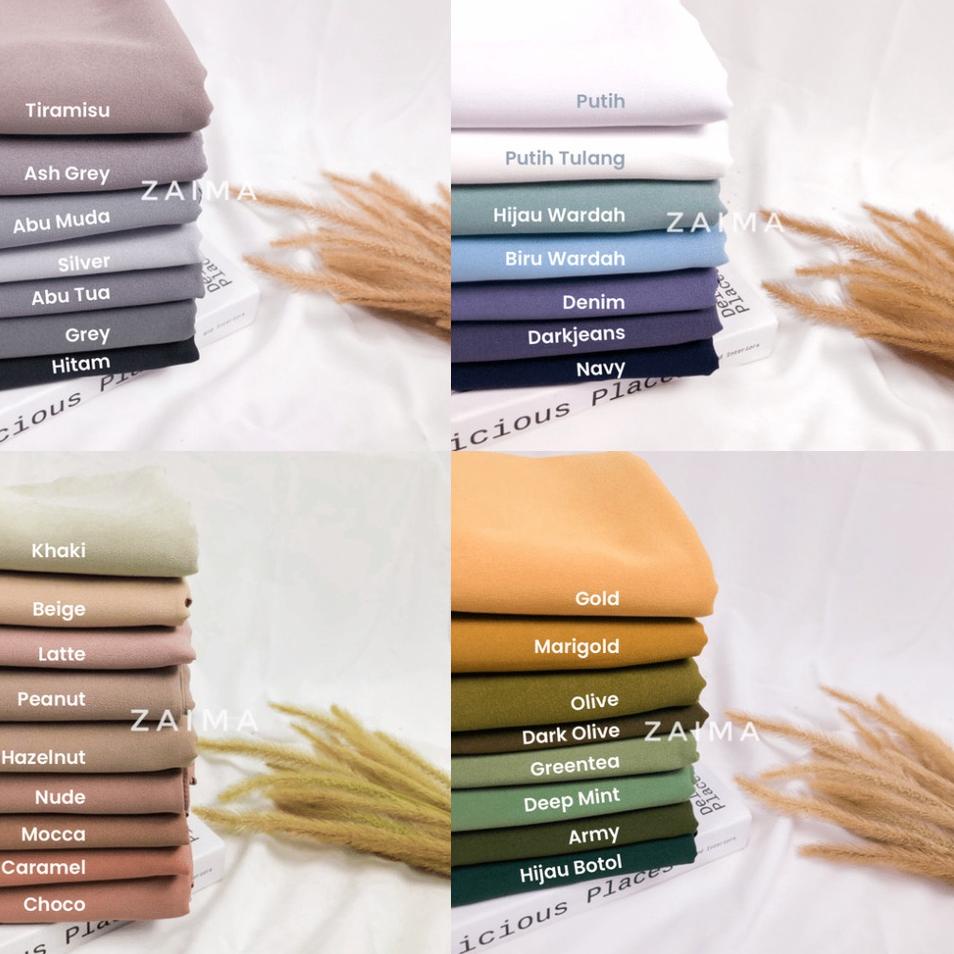 ((V-4T✓)) Pashmina Syari Jumbo Premium 200 x 100 Jilbab Kerudung Diamond Crepe Lebar Tebal Panjang N