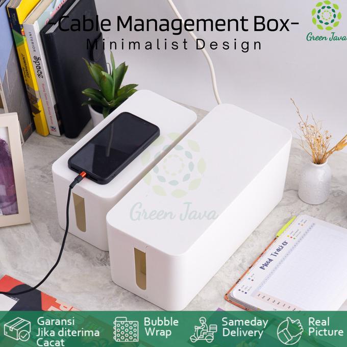 

Kotak Organizer Pengatur Kabel - Cable Management Box - Small