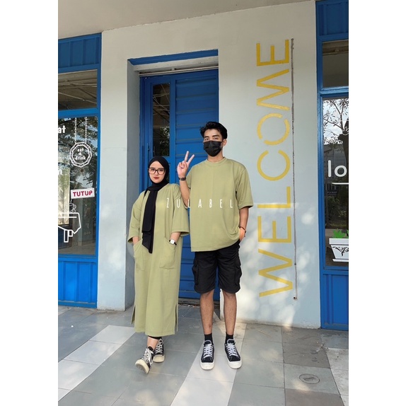 Couple Midi Dress dan Kaos Oversize Baby Terry By Zulabel