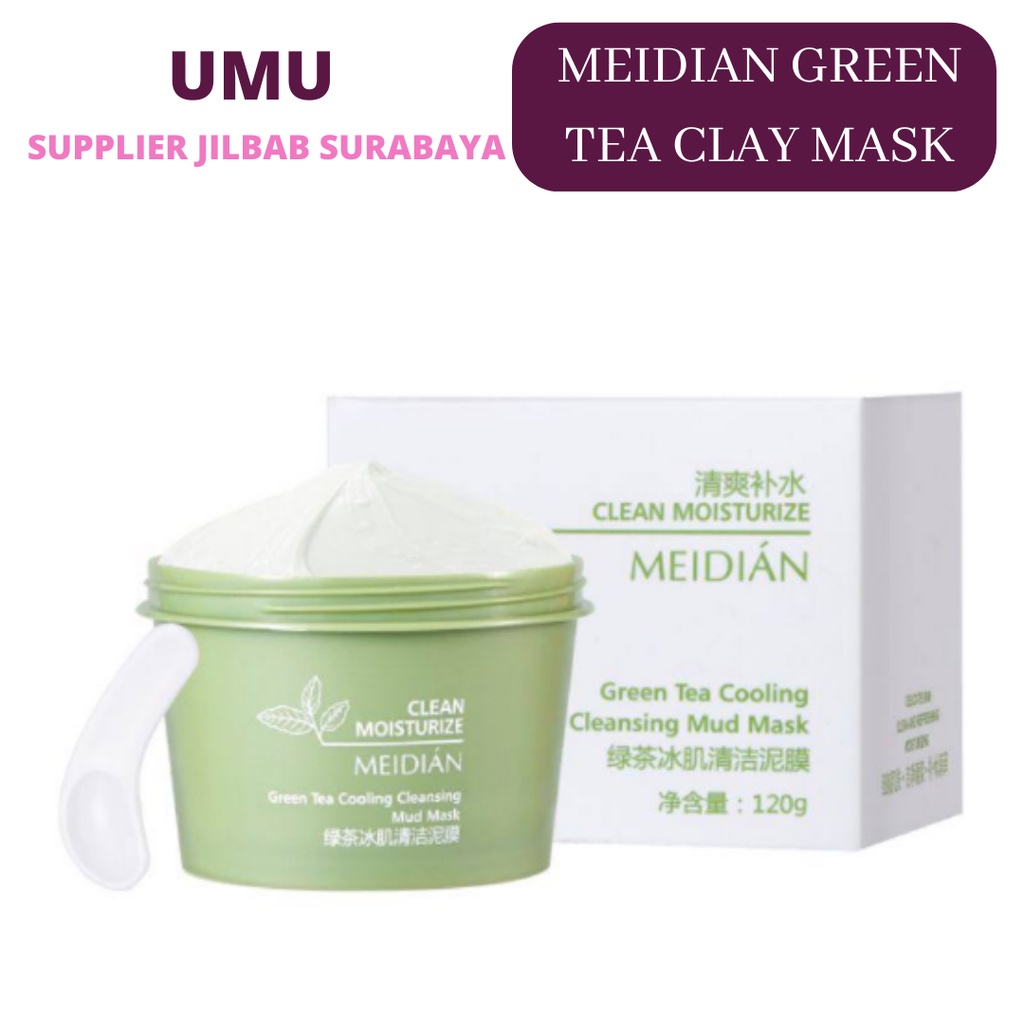 (UMU SUPPLIER) MEIDIAN 100% ORIGINAL MASKER 𝗚𝗥𝗘𝗘𝗡 𝗧𝗘𝗔 / 𝗖𝗟𝗔𝗬 𝗦𝗧𝗜𝗖𝗞 / 𝗗𝗘𝗘𝗣 𝗢𝗜𝗟 𝗖𝗢𝗡𝗧𝗥𝗢𝗟 MASK