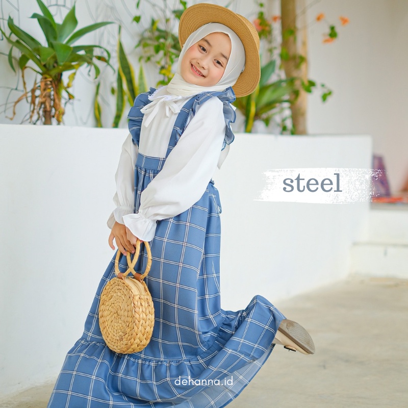 Baju Gamis Muslim Anak Perempuan Umur 1-9 Tahun Model Korea Mikayla Dress