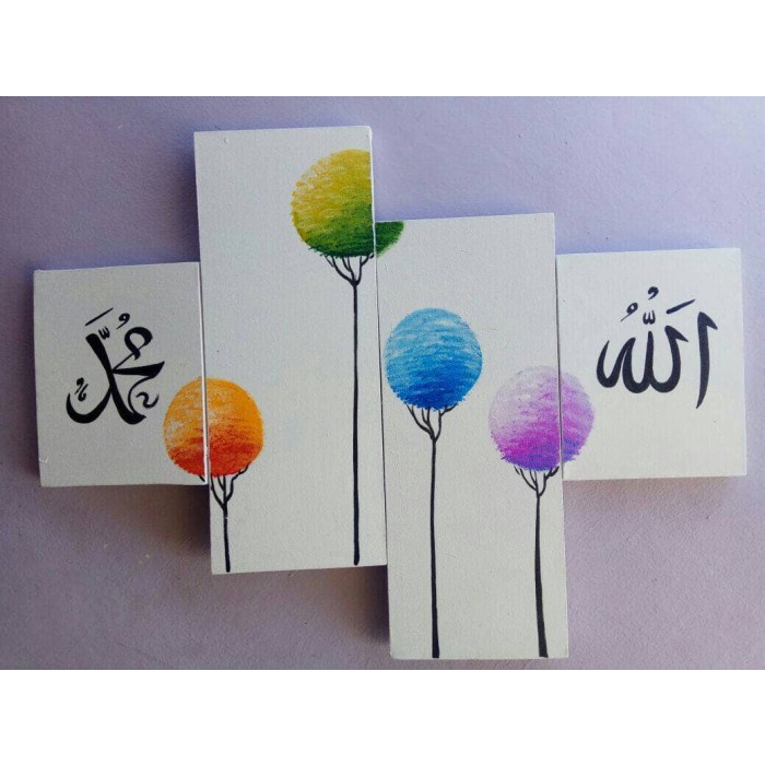 

Lukisan Kaligrafi - Lukisan Kaligrafi Pohon Warna Unik - Xlxcdriyoni