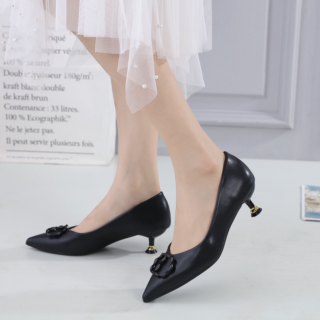 JISO RYONA LAYLA-51 Sepatu Kerja Wanita Heels 5cm Import