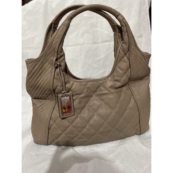 Preloved Tas Maria Carla Italy Beige Cream Authentic Original