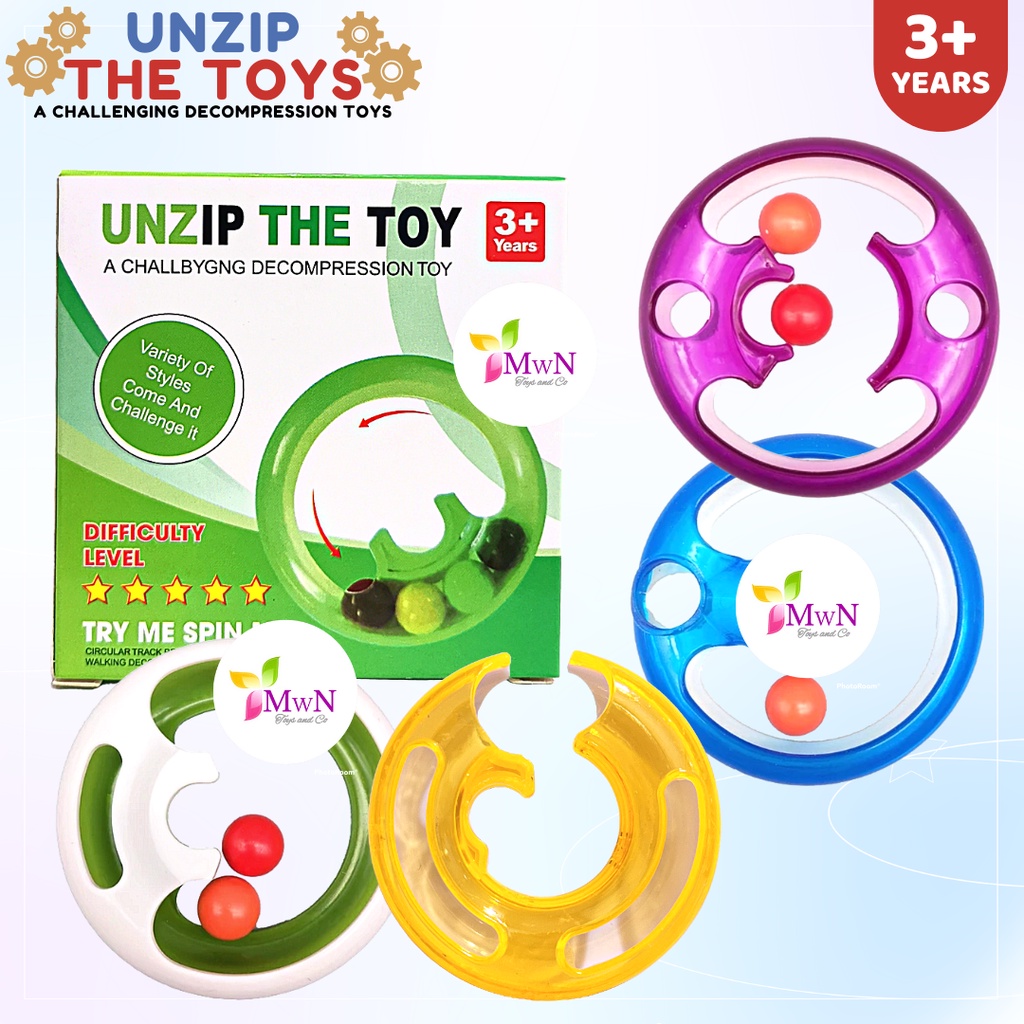 MWN Mainan Edukasi Anak Spinner Unzip The Toys