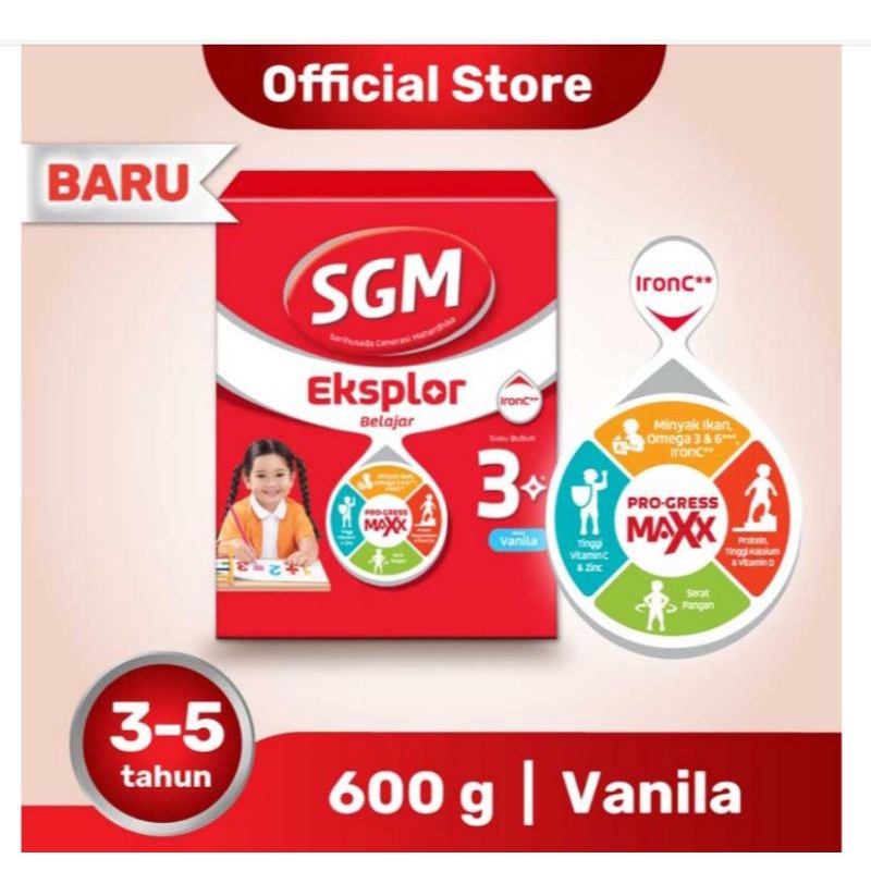 SGM Eksplor 3+ Vanila 600 gr
