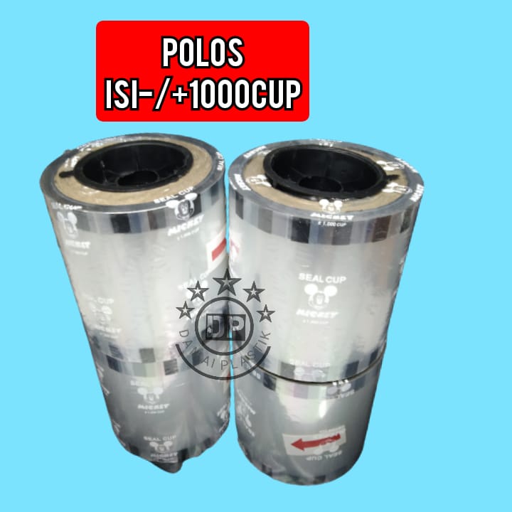 PLASTIK LID CUP SEALER CUP SEAL CUP 1000 CUP POLOS BENING TANPA MOTIF 1200