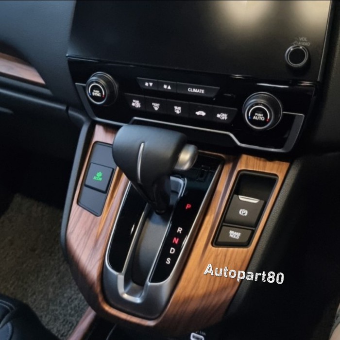 Honda Crv Turbo 2017 2018 Cover Gear Trim Panel Wood Style