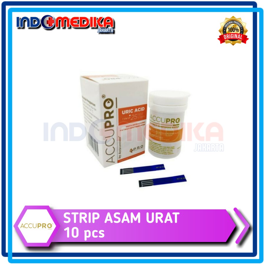 strip Asam urat Accupro / Accupro Cholesterol / Accupro Glucose / Accupro Hemoglobin / Accupro HB