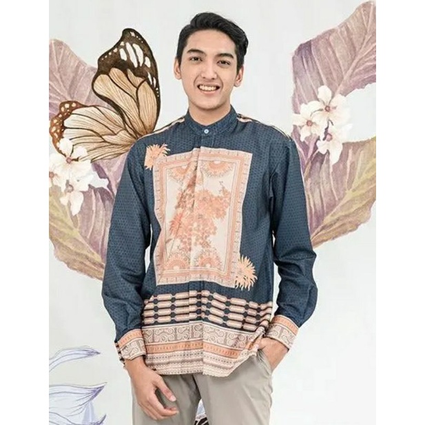 ABIMANA SHIRT STONE BLUE SIZE L SALE WEARING KLAMBY KOKO DEWASA