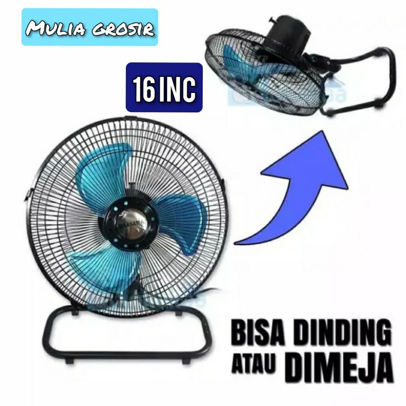 Kipas Okayama Besi 16&quot; Kipas Angin Besi Okayama Desk Fan Okayama