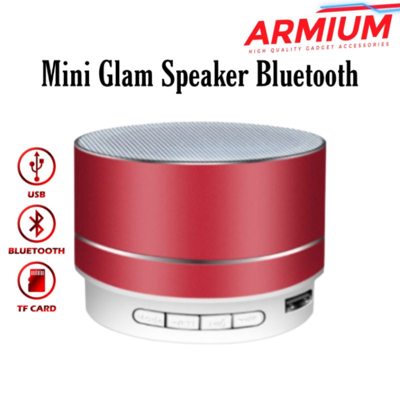 Armium Mini Glam Speaker Bluetooth Wireless A10 Portable Support USB TF AUX FM