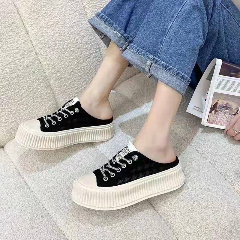 COD Sneakersdaily 1285 Sandal Slip On Wanita Import Premium Sandal Santai Kekinian