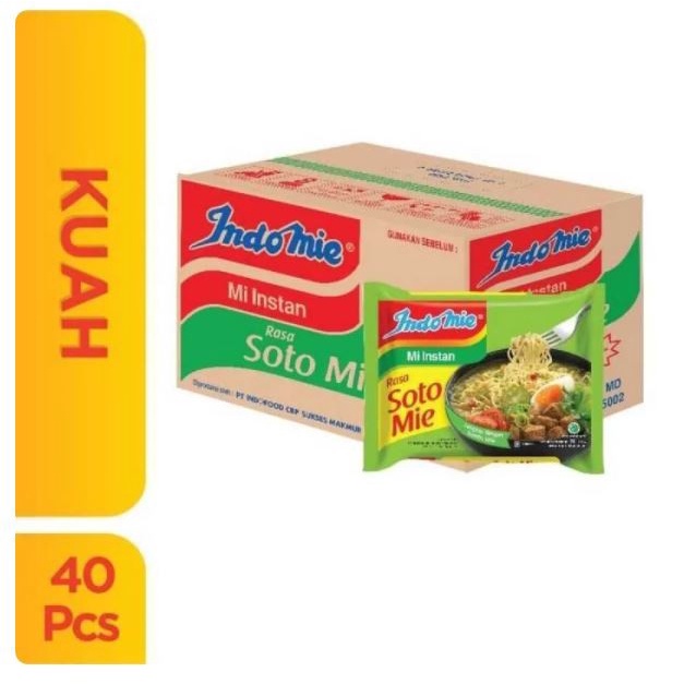 

Indomie Goreng Spesial , Kari Ayam , Ayam Bawang , Soto 1 Dus 40 Psc - Soto