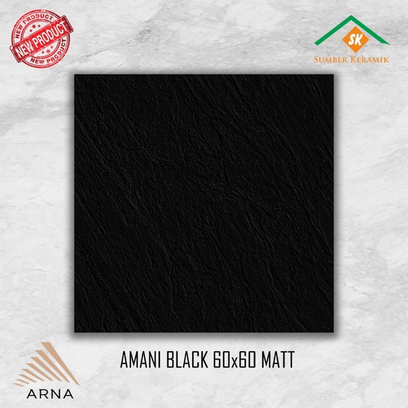 GRANITE LANTAI 60x60  AMANI BLACK / ARNA / MATT