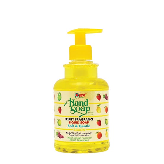 YURI Hand Soap Pump 410ml Soft &amp; Gentle Sabun Cuci Tangan