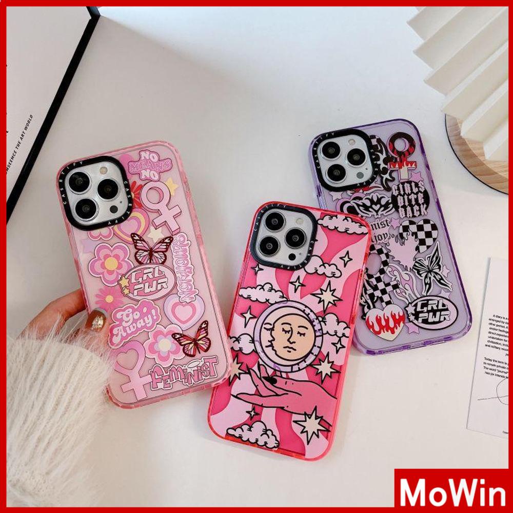 For iPhone 14 Pro Max iPhone Case Thick TPU Soft Case Clear Case Shockproof Protection Camera Pink Purple Art Abstract Style Compatible For iPhone 13 Pro Max 12 Pro Max 11 xr 7Plus