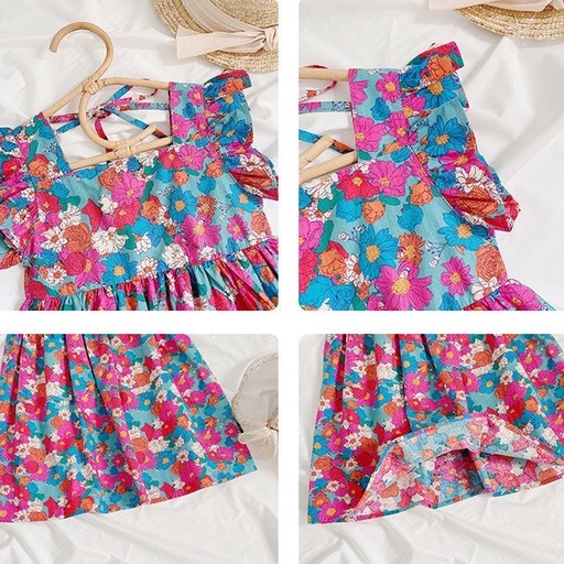 2-6thn | DRESS ANAK KOREA PESTA ELEGAN FORMAL PEREMPUAN MDD ML