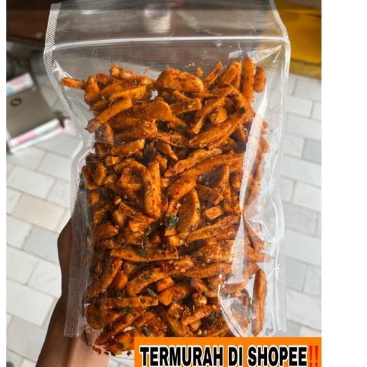 

OD0♚ Basreng 500 GRAM pedas jeruk (BASO GORENG ) Stik basreng / baso goreng /basreng Terlaris!!