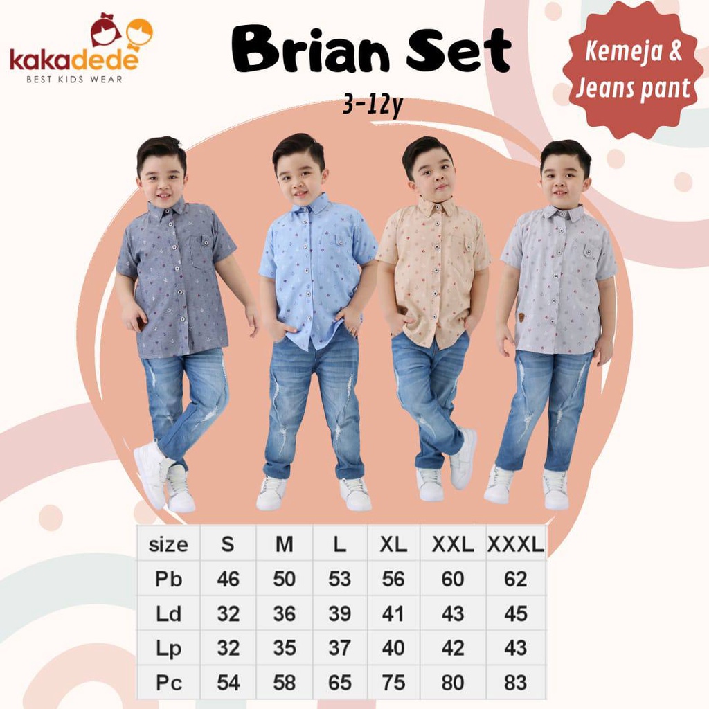 Set Kemeja Brian Kakadede