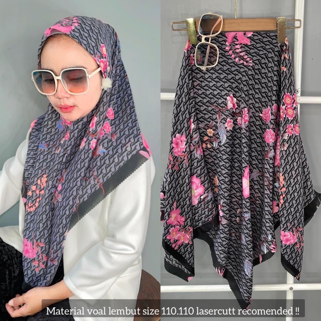 VOAL || PASHMINA || HIJAB || JILBAB || VOAL MOTIF SEGI EMPAT || SEGI 4