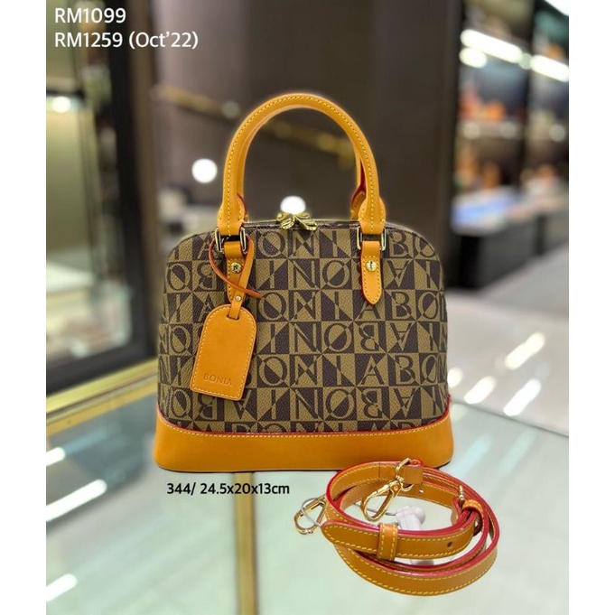 tas bonia original sling top handle bag alma monogram S