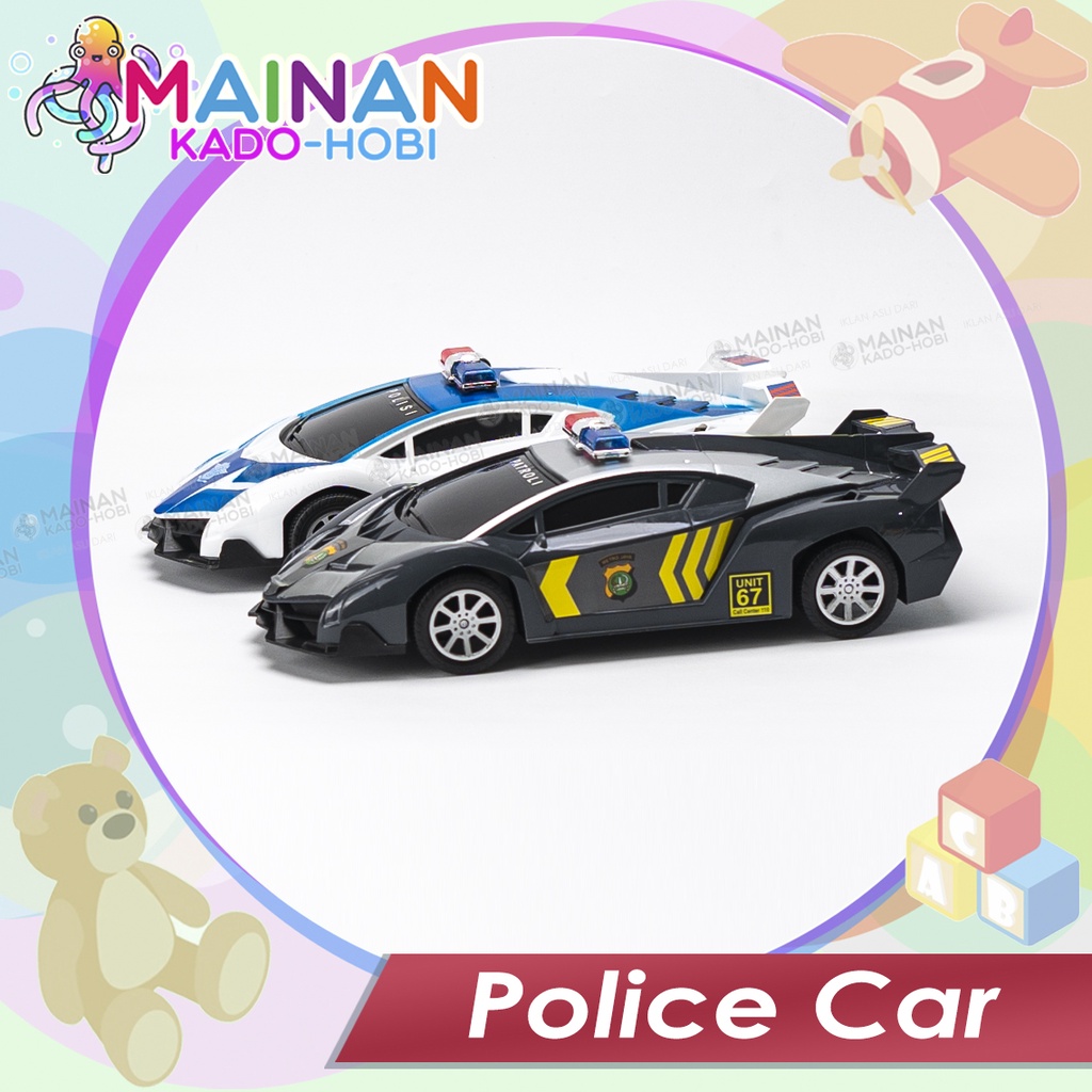 MAINAN ANAK MINIATUR MOBIL POLISI PATROLI POLICE CAR