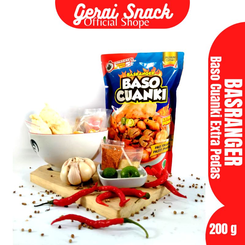 Baso Cuanki Basranger Extra Pedas Jeruk Limau Asli Baso Beneran Khas Bandung 200 g