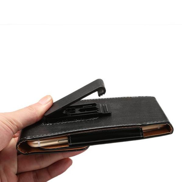 Kualitas Puas SARUNG HP Pinggang Kulit Klip Jepit Putar 6 - 6,5 Inch Vertikal