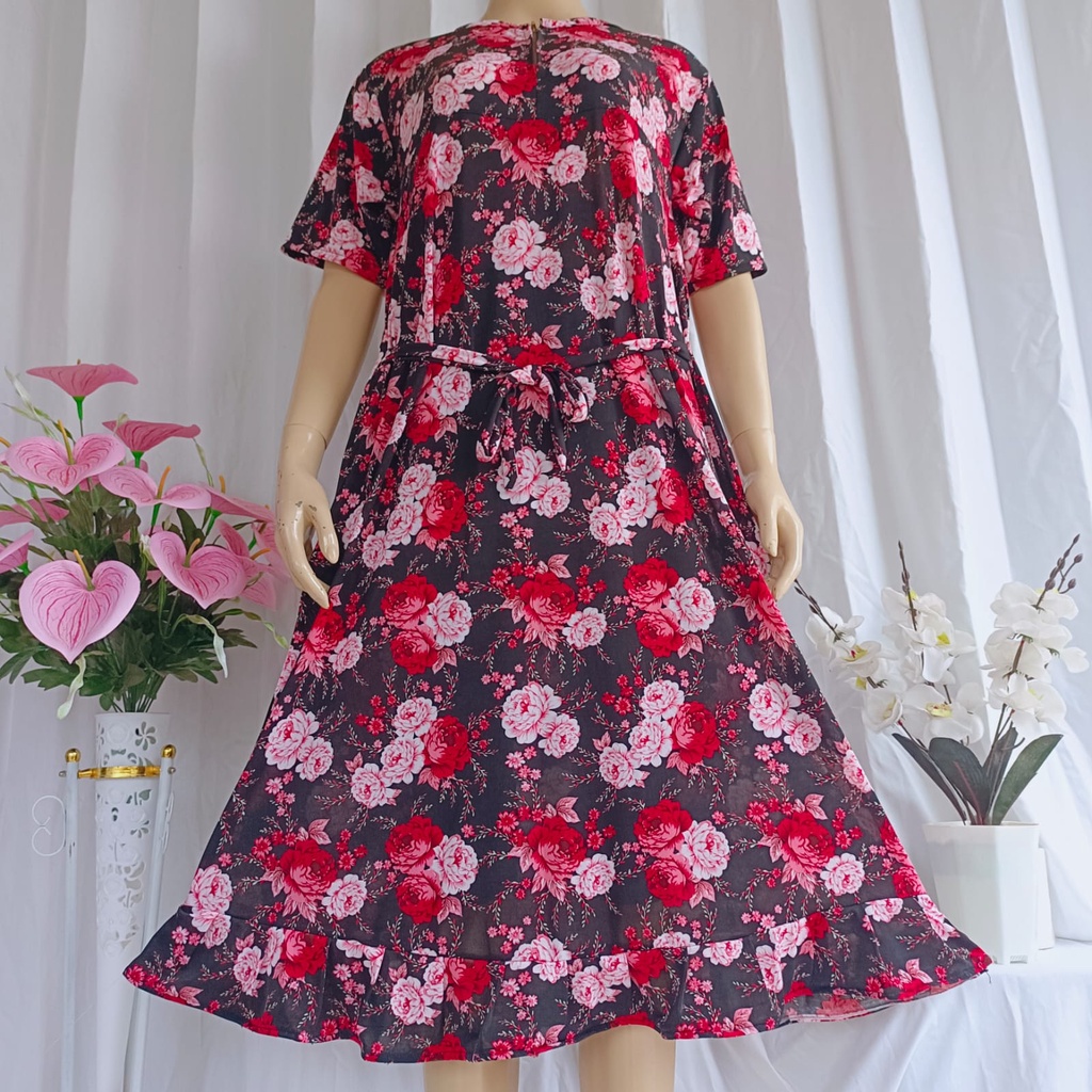 DASTER JERSEY JUMBO SUPER LEMBUT & ADEM PREMIUM MOTIF BUNGA MAWAR TERBARU/DASTER JERSEY SUPER JUMBO 